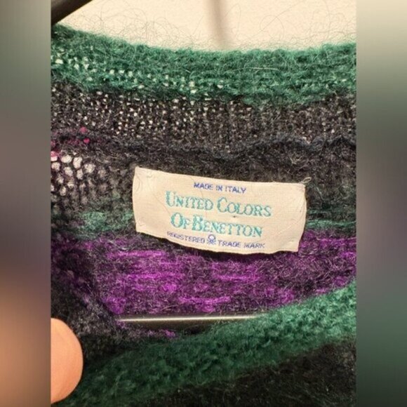 United Colors of Benetton Mohair Pullover Sweater - Picture 2 of 6